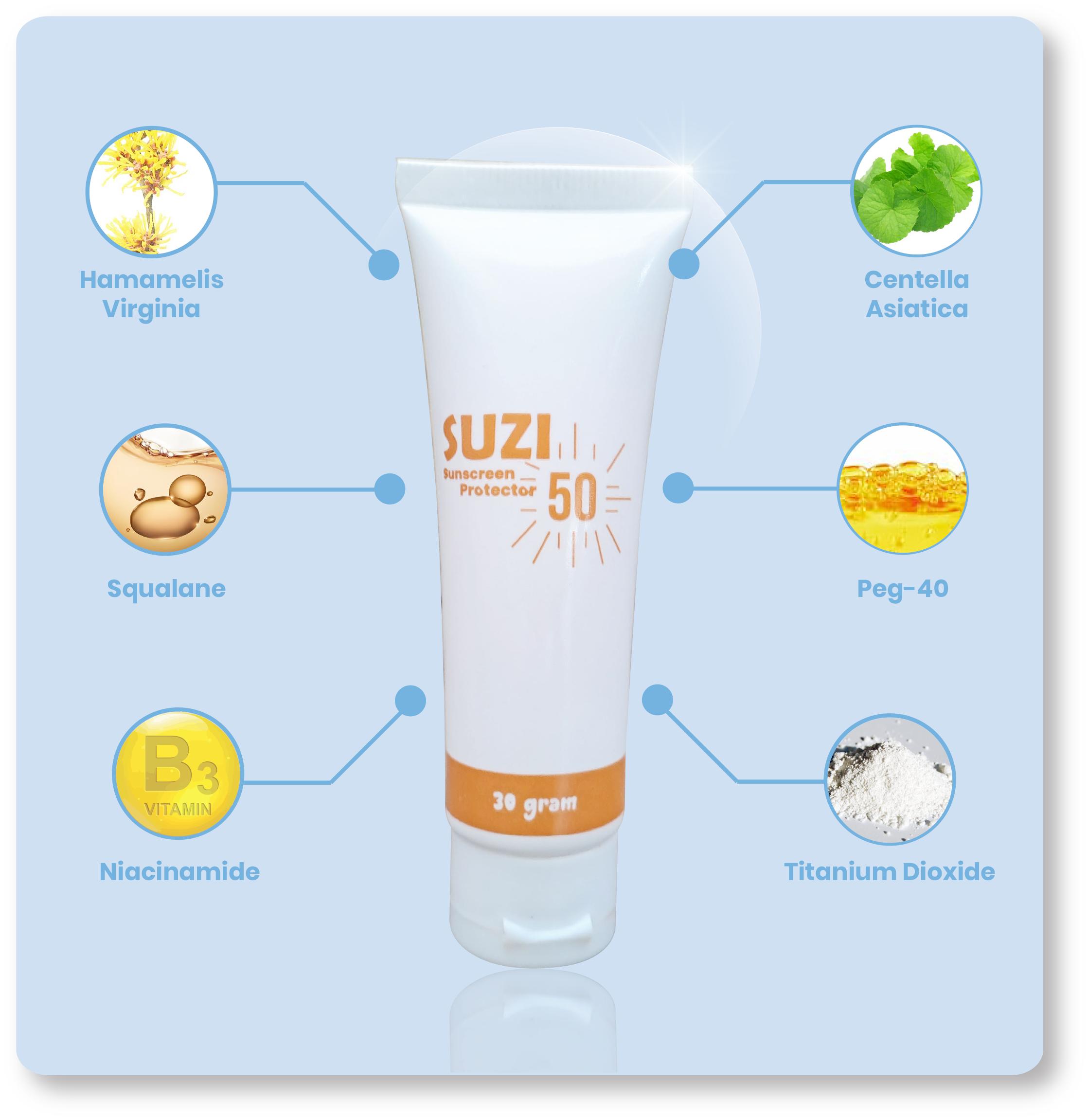 SUZI 50 SUNSCREEN PROTECTOR Sunblock - Gambar 2